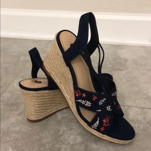 Dark Blue Wedges size 9.5
